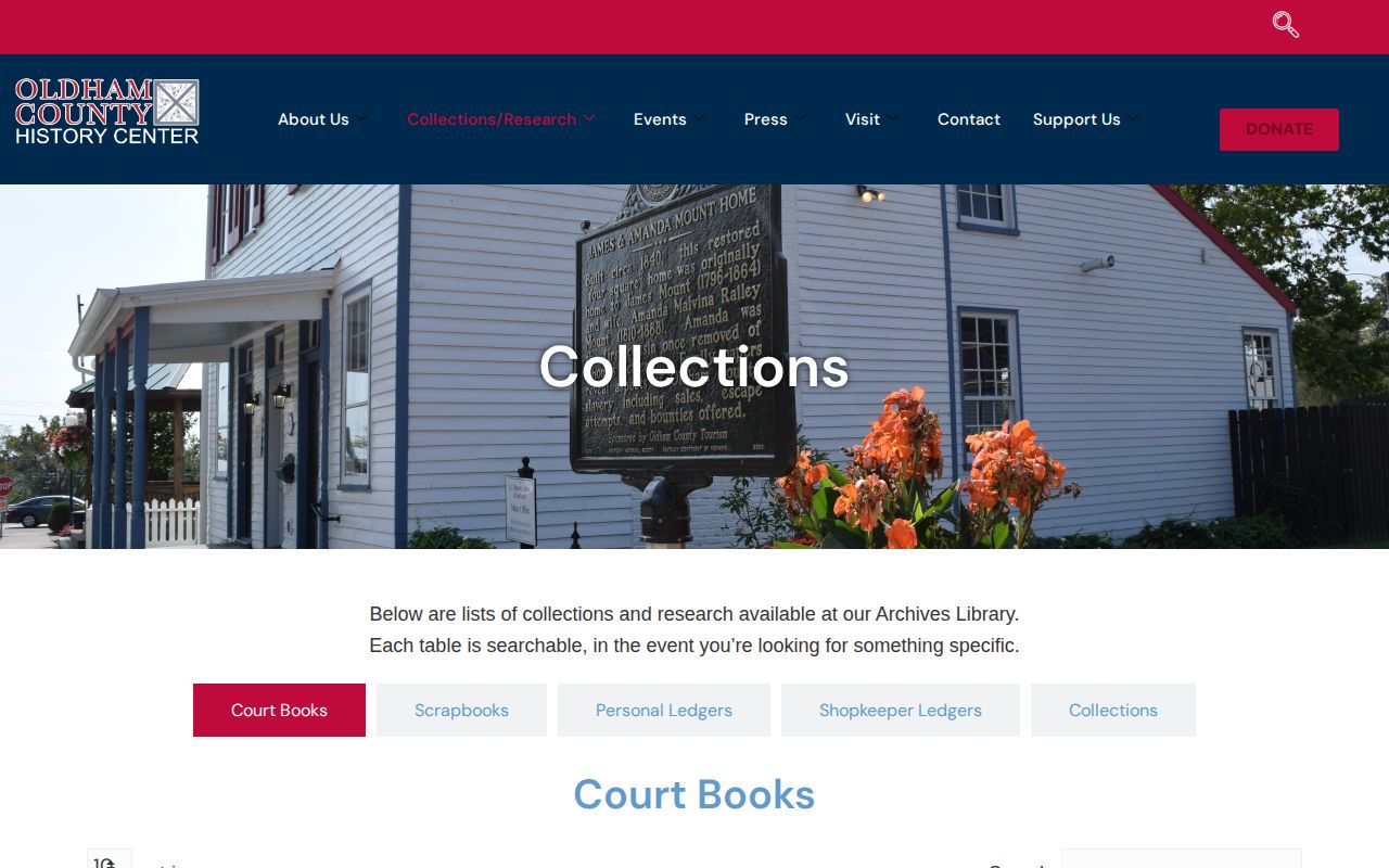 Historical Oldham County arrest and court archive collections